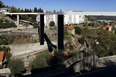 ponte de pedestres sobre a ribeira da carpinteira carrilho da graça