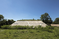 the geometric hill / monument to the martyr le corbusier